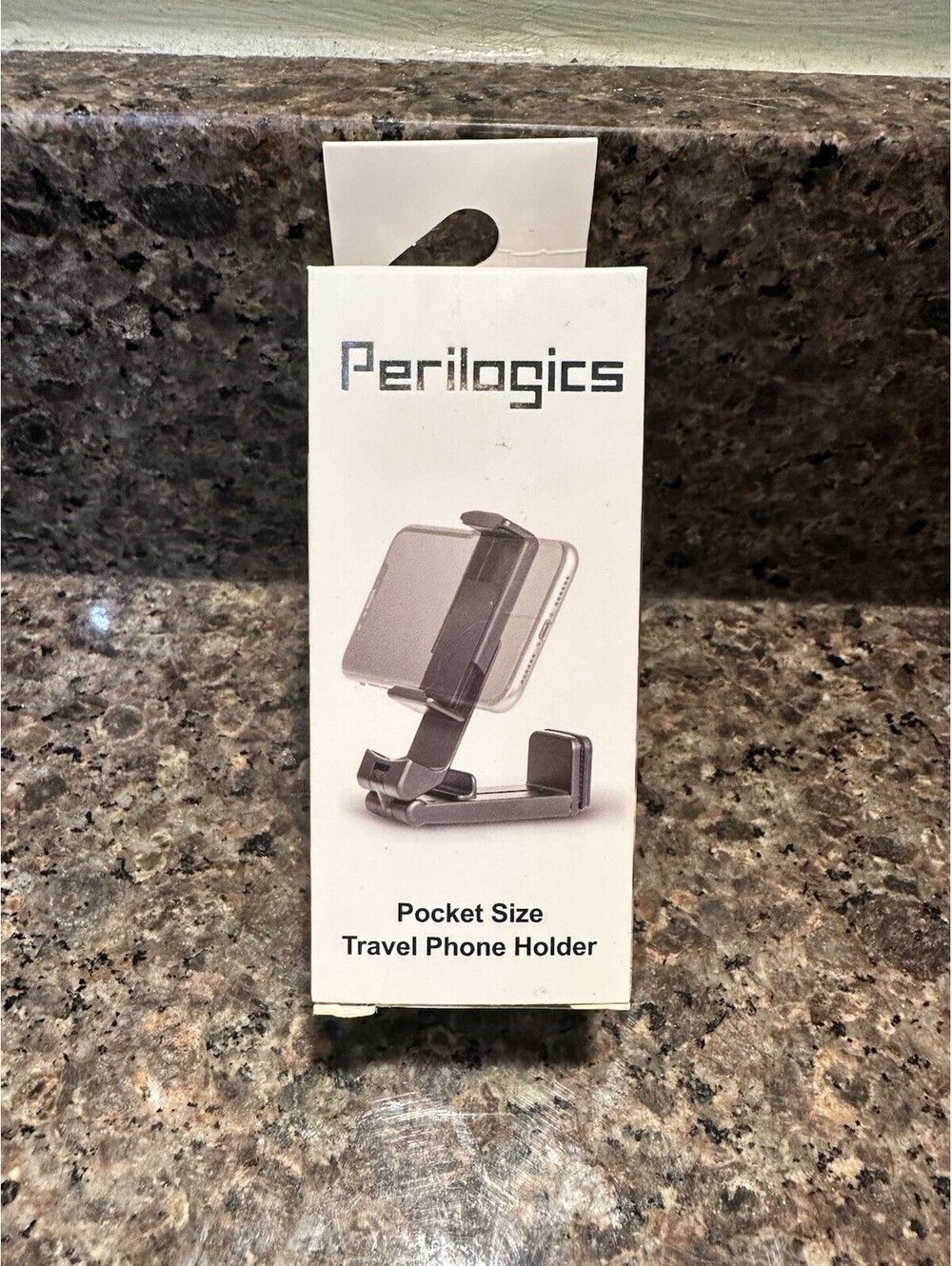 Perilogics Pocket Size Travel Phone Holder Fits Most Smart Phones 360 Rotation